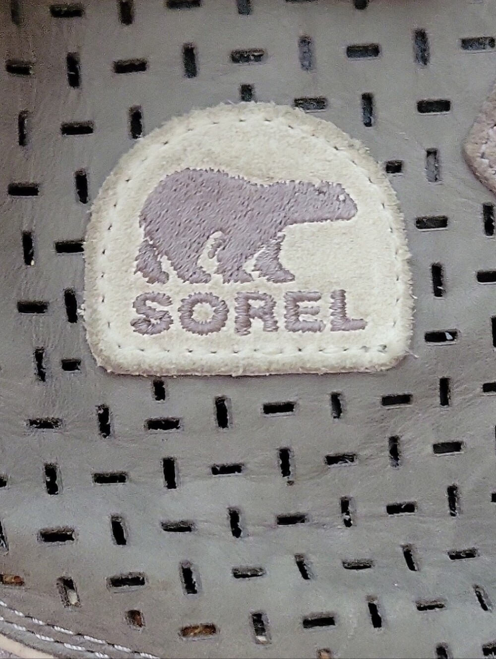 Sorel Gray Suede Perforated Ankle Boots